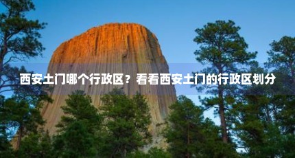 西安土门哪个行政区？看看西安土门的行政区划分
