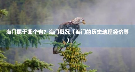 海门属于哪个省？海门概况（海门的历史地理经济等）