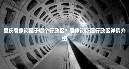 重庆袁家岗属于哪个行政区？袁家岗所属行政区详情介绍
