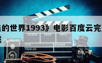 《完美的世界1993》电影百度云完整版免费下载