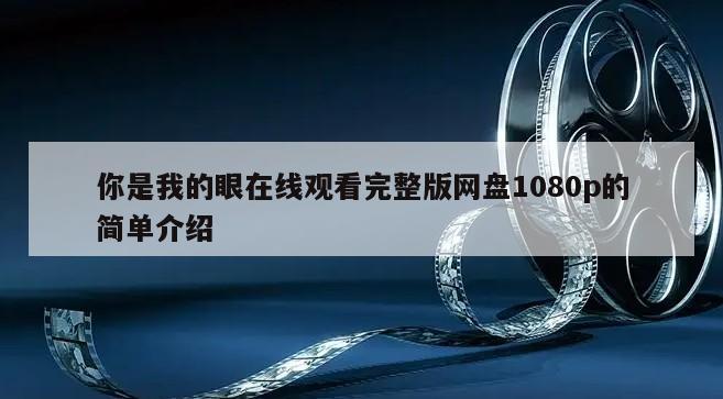 你是我的眼在线观看完整版网盘1080p的简单介绍