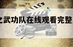 抗日奇侠之武功队在线观看完整版网盘1080p