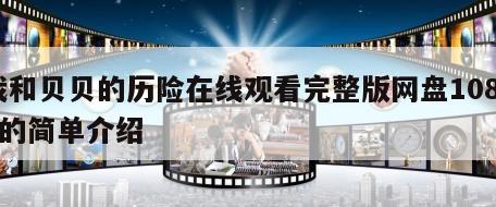 我和贝贝的历险在线观看完整版网盘1080p的简单介绍