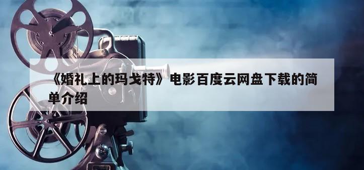 《婚礼上的玛戈特》电影百度云网盘下载的简单介绍