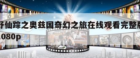 绿野仙踪之奥兹国奇幻之旅在线观看完整版网盘1080p