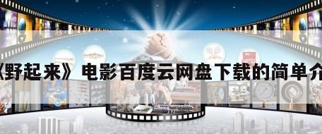《野起来》电影百度云网盘下载的简单介绍