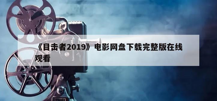 《目击者2019》电影网盘下载完整版在线观看