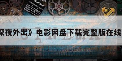 《深夜外出》电影网盘下载完整版在线观看