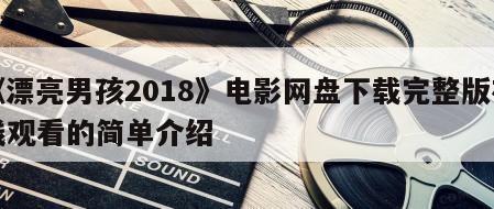 《漂亮男孩2018》电影网盘下载完整版在线观看的简单介绍