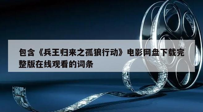 包含《兵王归来之孤狼行动》电影网盘下载完整版在线观看的词条