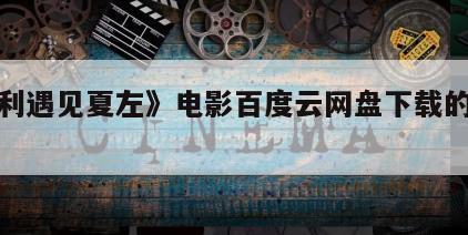 《哈利遇见夏左》电影百度云网盘下载的简单介绍