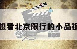 我想看北京限行的小品视频