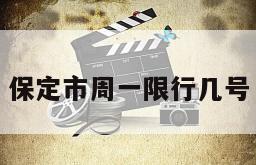 保定市周一限行几号