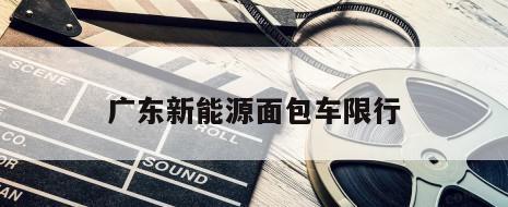 广东新能源面包车限行