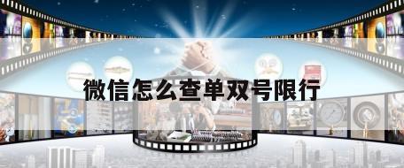 微信怎么查单双号限行