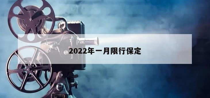 2022年一月限行保定
