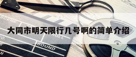 大同市明天限行几号啊的简单介绍