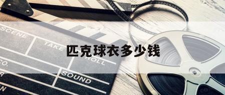 匹克球衣多少钱