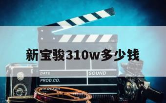 新宝骏310w多少钱